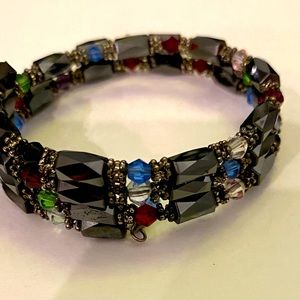 Heavy duty coil wrap bracelet